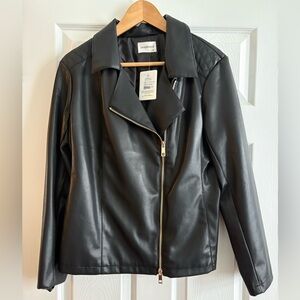 Vegan Black Faux Leather Jacket